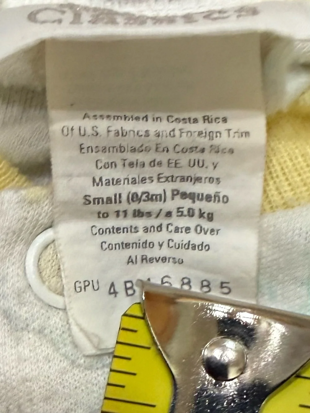 Vintage Carter’s Baby Footed Sleeper Duck Pajamas Unisex Yellow Goose